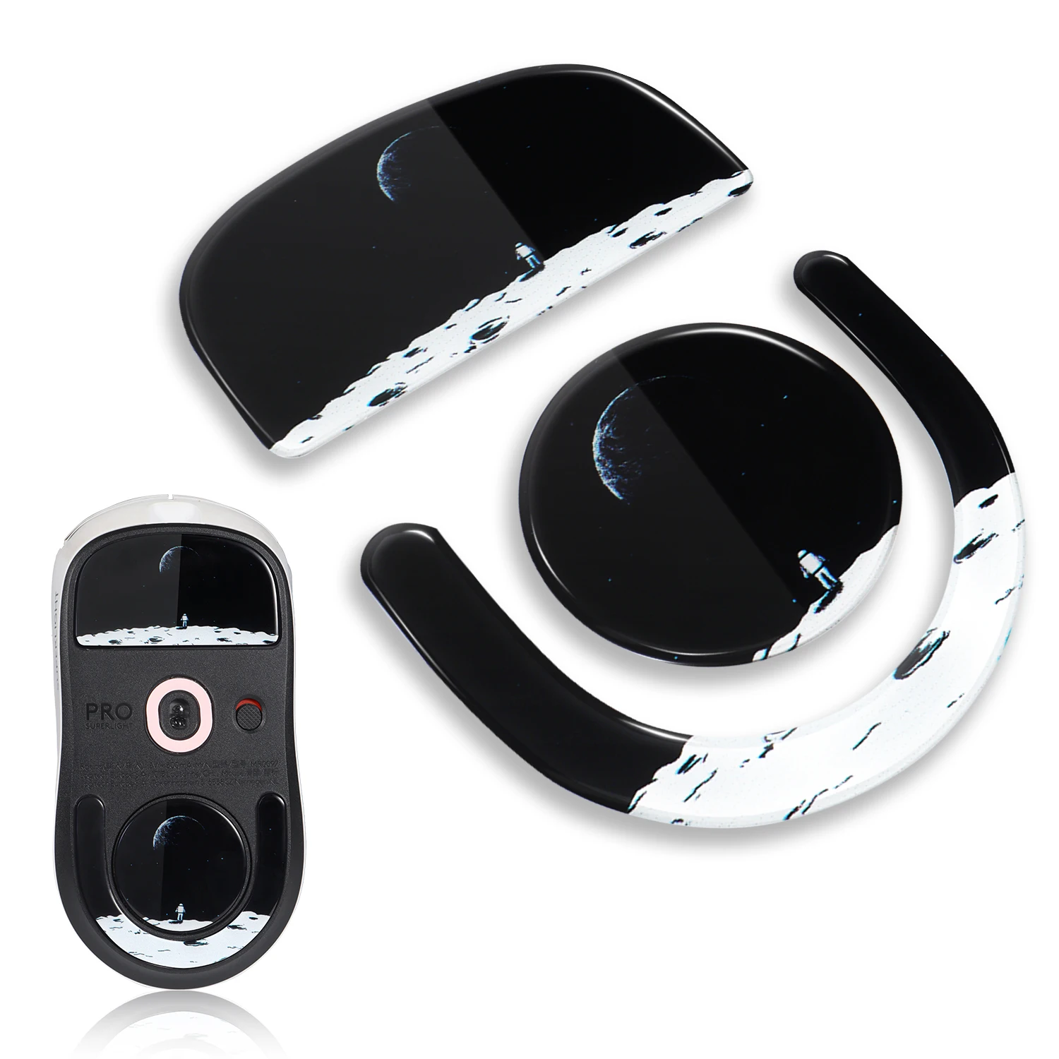 Mouse Patins de Vidro para Logitech g Pro x Superlight Mouse Pads Suaves e Duráveis Acessórios do Jogo Padrão Terra - Imagem 4