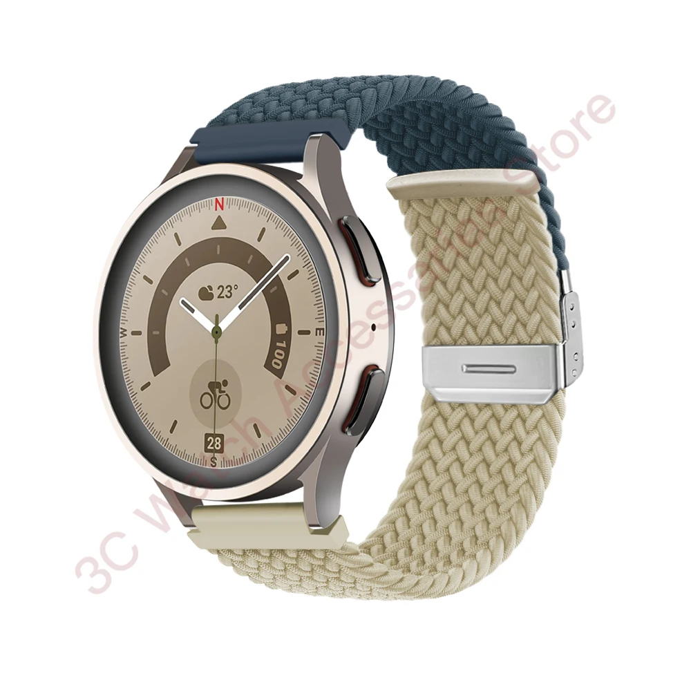 Braided Solo Loop Bracelet Strap - Universal Fit for Smartwatches (18mm, 20mm, 22mm)