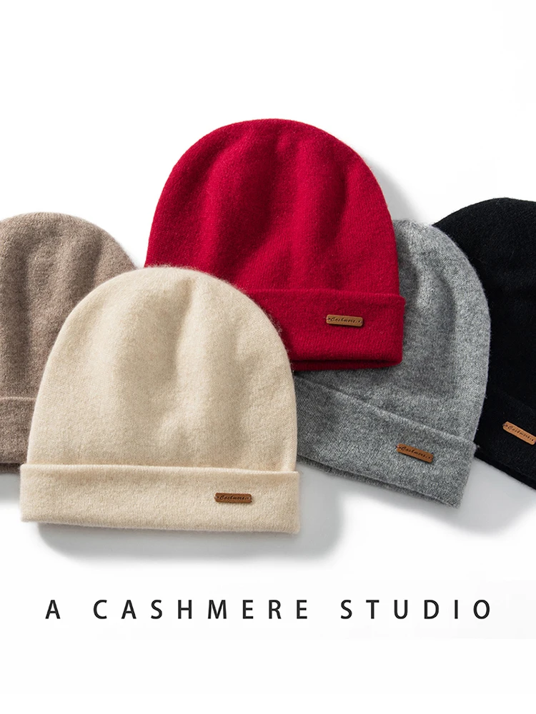 Gorro Clásico De Punto De Cachemira Premium Para Hombr Y Mujer, Accorios De Moda
