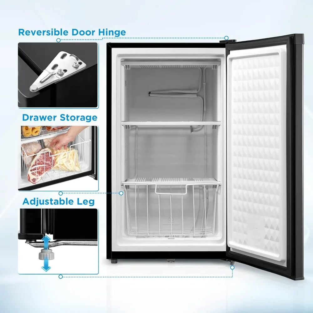 MRU03M2ABB Upright Freezer Large Black, 3.0 Cubic Feet 2