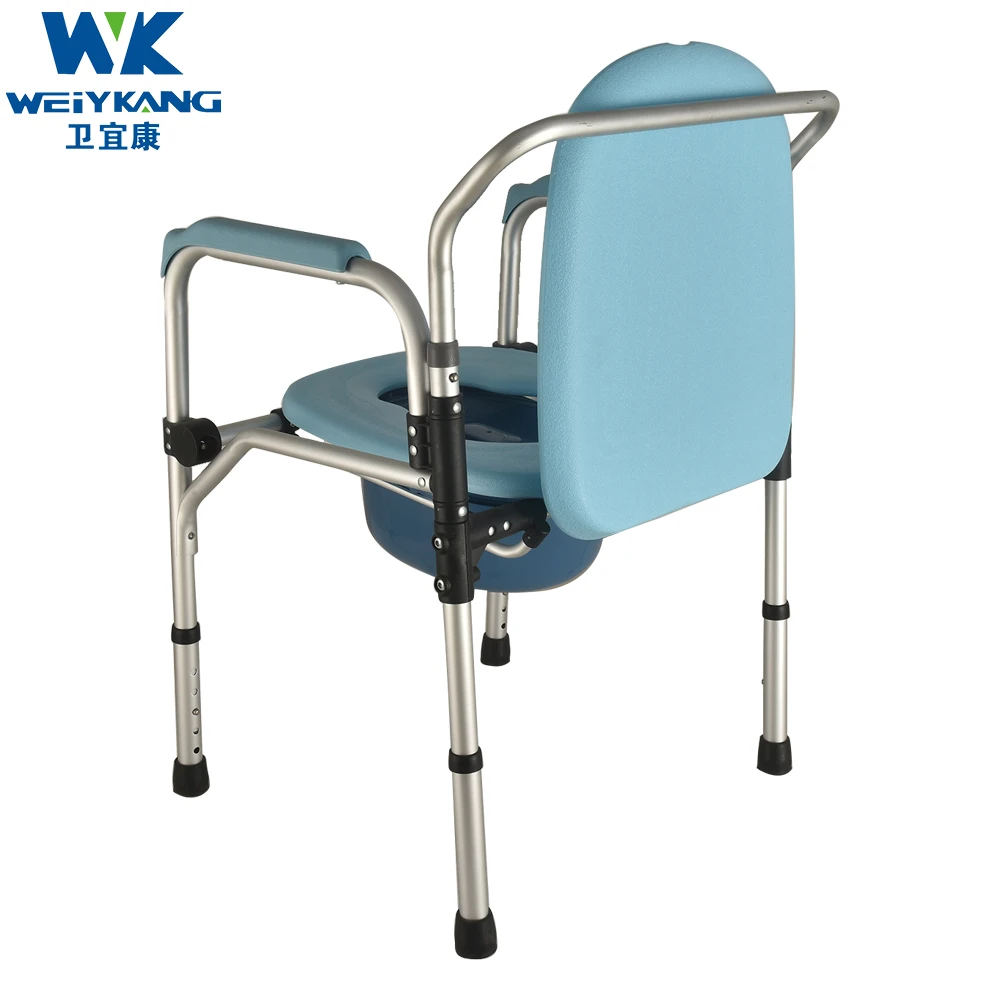 Best price quality folding commode chair with bedpan/potty chair adult 5