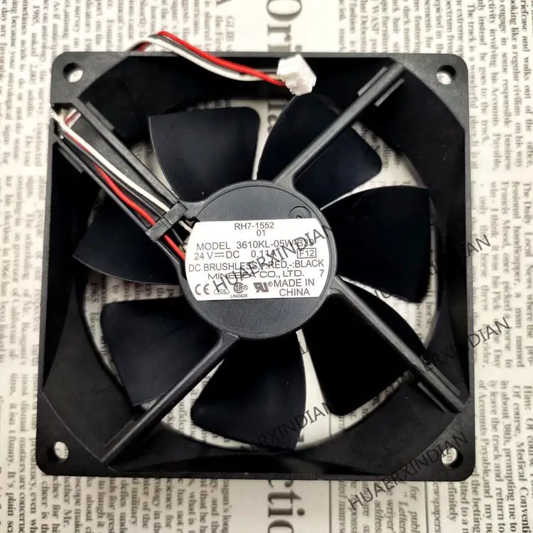 

New 3610KL-05W-B39 9025 24V 0.11A 9 Cooling Fan Assembly Kit
