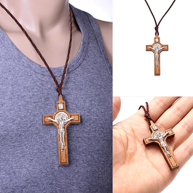 Collar Retro con de Jesús para y colgante de Metal de madera, joyería, collar con amuleto, regalo para hombres y mujeres, Religión Católica _ - AliExpress Mobile