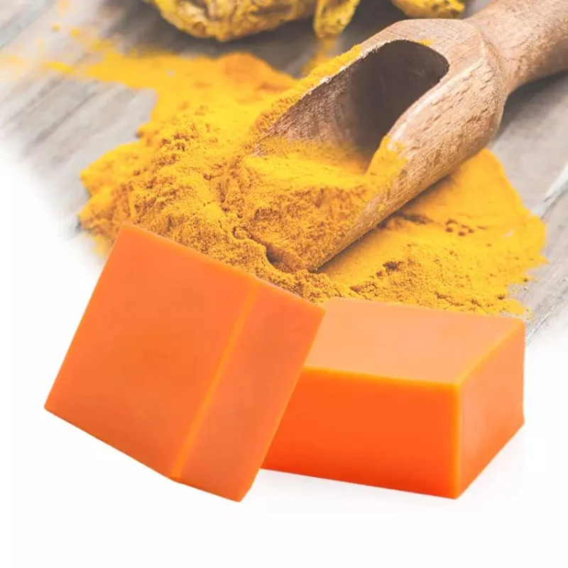 Turmeric Cleansing Soap, Handmade Ginger Essential Oil Bath, Anti-acne, Eliminate Pimples and Dark Spots