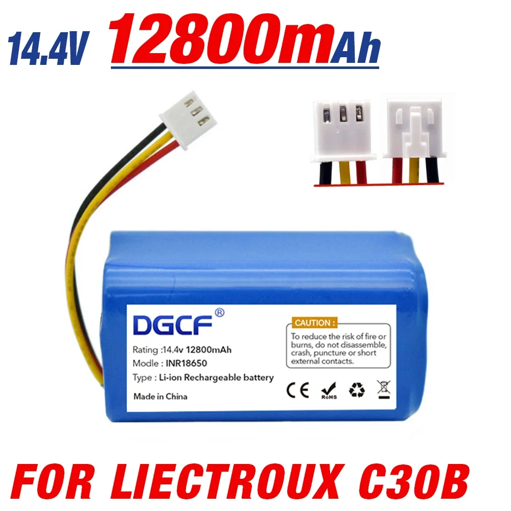 

14.4v 12800mAh 9900mAh 8800mAh 6800mAh Original Li-ion Battery for LIECTROUX C30B Robot Vacuum Cleaner Spare Batteries