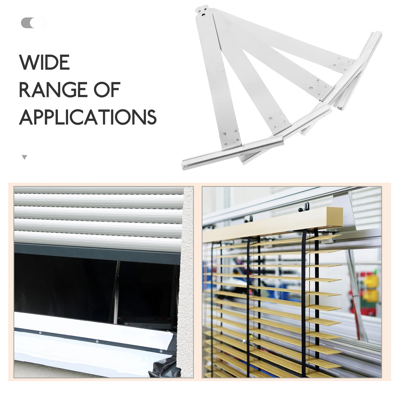 4 Pcs Roller Shutter Accessories Spring Parts Repair Window Blinds Outdoor Suspension Stainless Steel Shutters