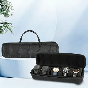 Watch Box Organizer for Men,Watch Travel Case Portable Storage Watch Display Holder for Wristwatches with anti-Move Watch 1