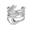 Bagues en acier inoxydable pour femmes, tendance 2026, couleur or, double perle, bague à boule, bijoux esthétiques de mariage, cadeau pour couple, anillos