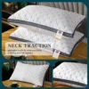 Pillow case and pillow core support cervical vertebra to help sleep sleep special 3D stereo home a pair of sets 1