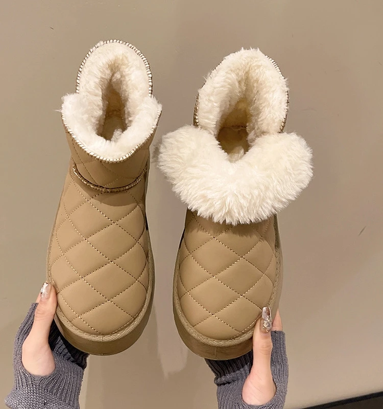 

Сапоги на среднем каблуке-Женская обувь зимняя обувь с круглым носком сабо на платформе на плоской подошве 2023 женские элегантные резиновые сапоги в стиле "Лолита"