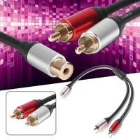 0.3m/1ft Short RCA Splitter Audio Cable RCA 1 to 2 Male to Female Jack Adapter Cord for TV CD DVD Subwoofer Amplifier Speaker - Image 5