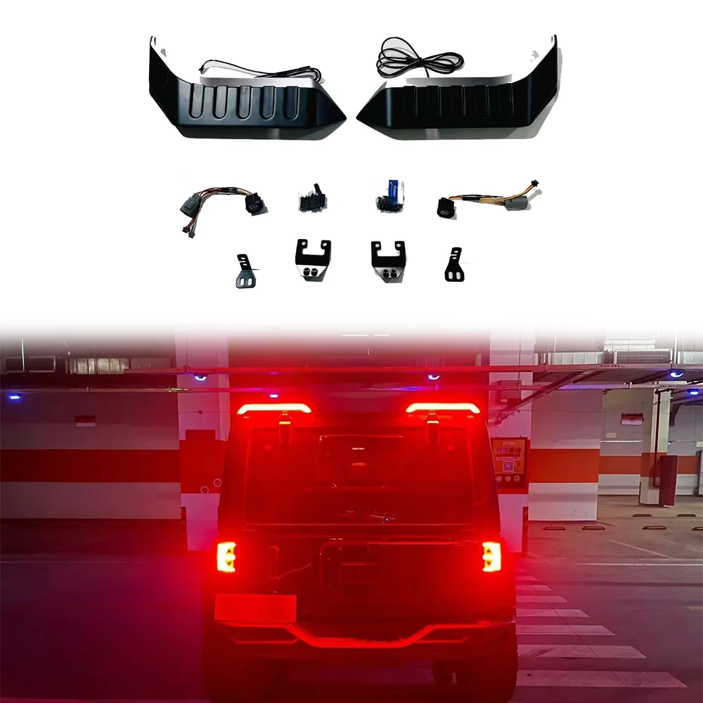 Spedking 2007-2017 Rear wing with light for Jeep Wrangler JK