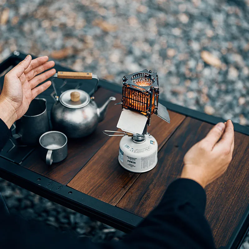 Goout Springhill ミニ屋外キャンプヒーター ポータブル耐摩耗性卓上