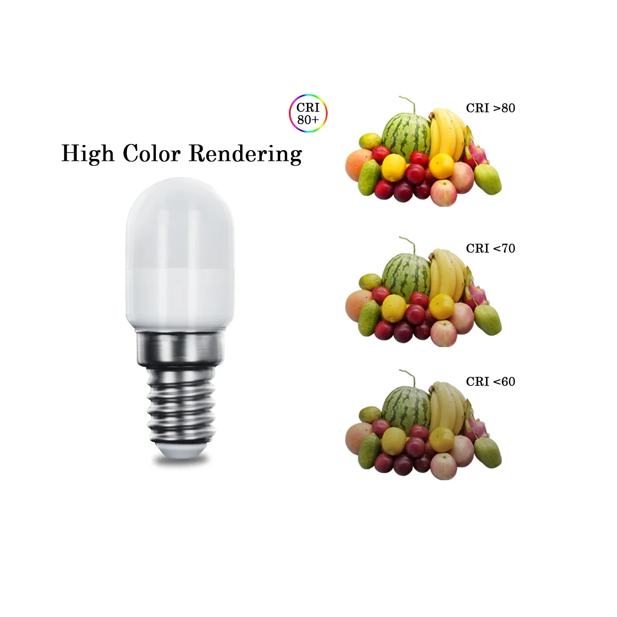 LED Refrigerator Lamp Light Bulbs E14 220V Mini Night Light Refrige Cabinet Display Lamps LED Spotlight Home Decor 1-10PCS