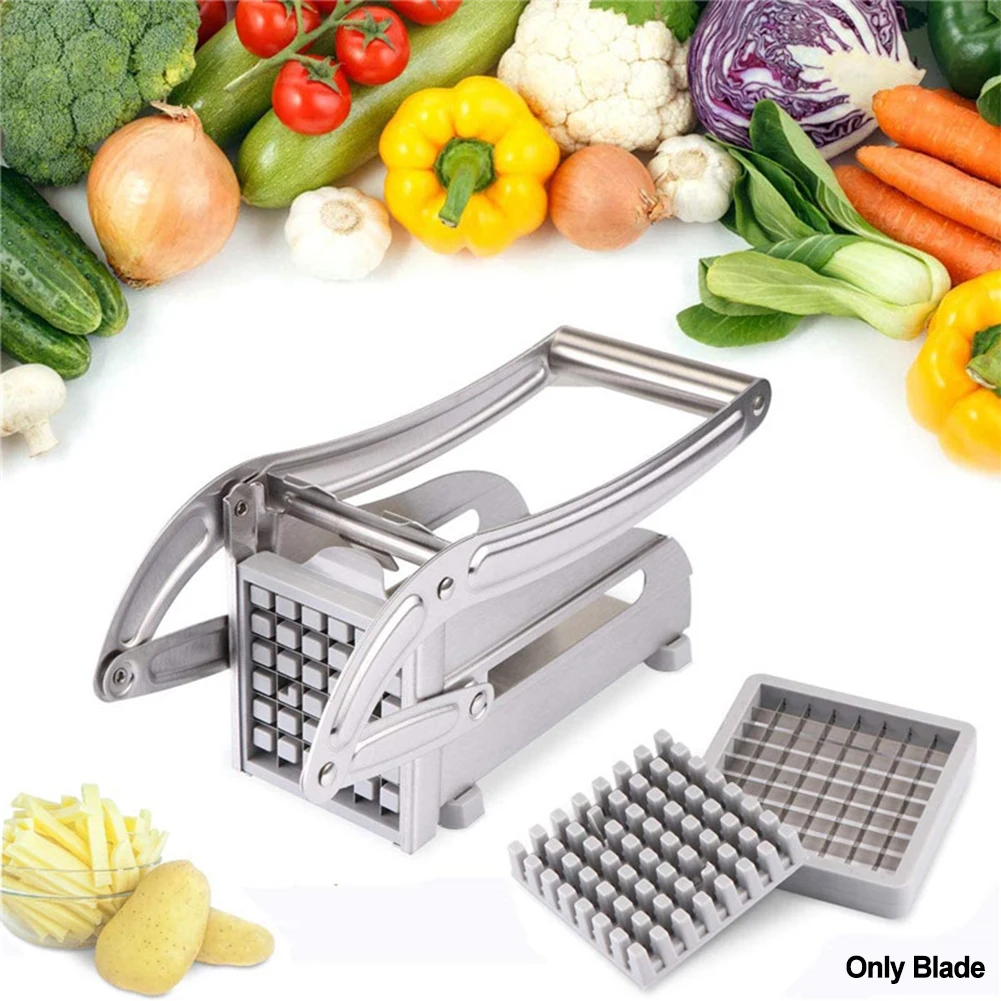 Description Picture 3 of itemStainless Steel Manual Potato Cutter Shredder French Fries Slicer Cutting Machine Chips Maker Meat Chopper Kitchen Tools