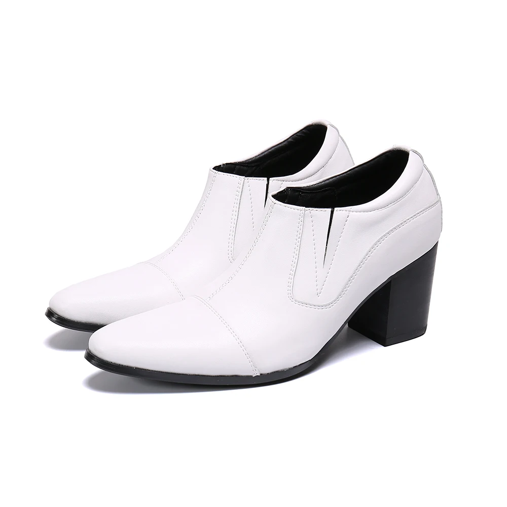 

Winter Handmade Slip on Office Shoes Pointed toe Men'S Shoes High Quality Genuine Leather Dress Shoes Size 47