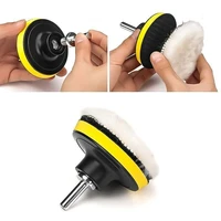5pcs/set 3 Inch 80mm Soft Universal Disc Brush Polish Wool Pad Machine Waxing Polisher Cleaning Tools Drill Brush Accessories 2