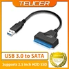 Adaptador de disco duro USB 3,0 a SATA de 2,5 pulgadas SSD HDD para ordenador portátil de escritorio adaptador de expansión de disco duro Sata a USB