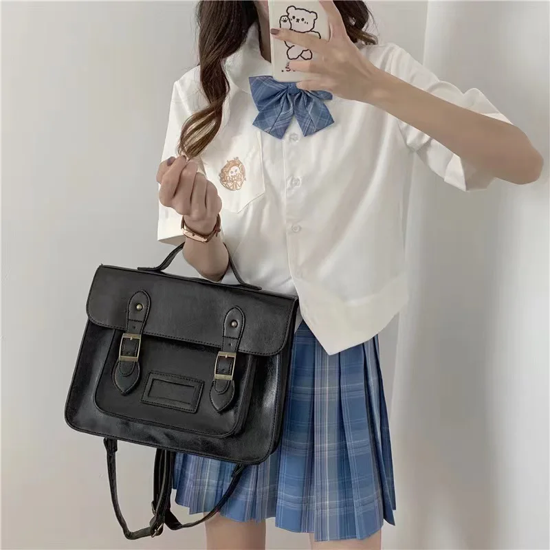 

Bags 2024 new style women's college style uniform bags jk school bags large capacity backpacks cross-body commuter