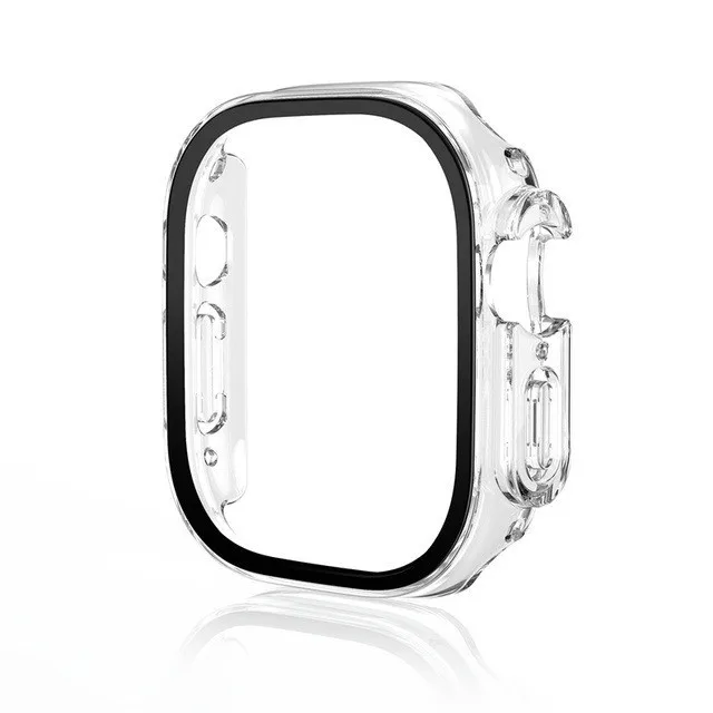 Premium Protective Glass Case for Smartwatch - Durable PC Cover, Multiple Sizes Available