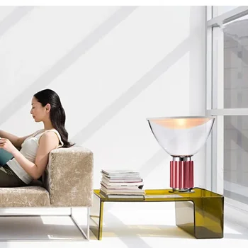 Taccia Table Lamp Scandinavian Italian Designer Light Living Room Kitchen Island Lighting Decor Bedside Bedroom Glass Table Lamp 3