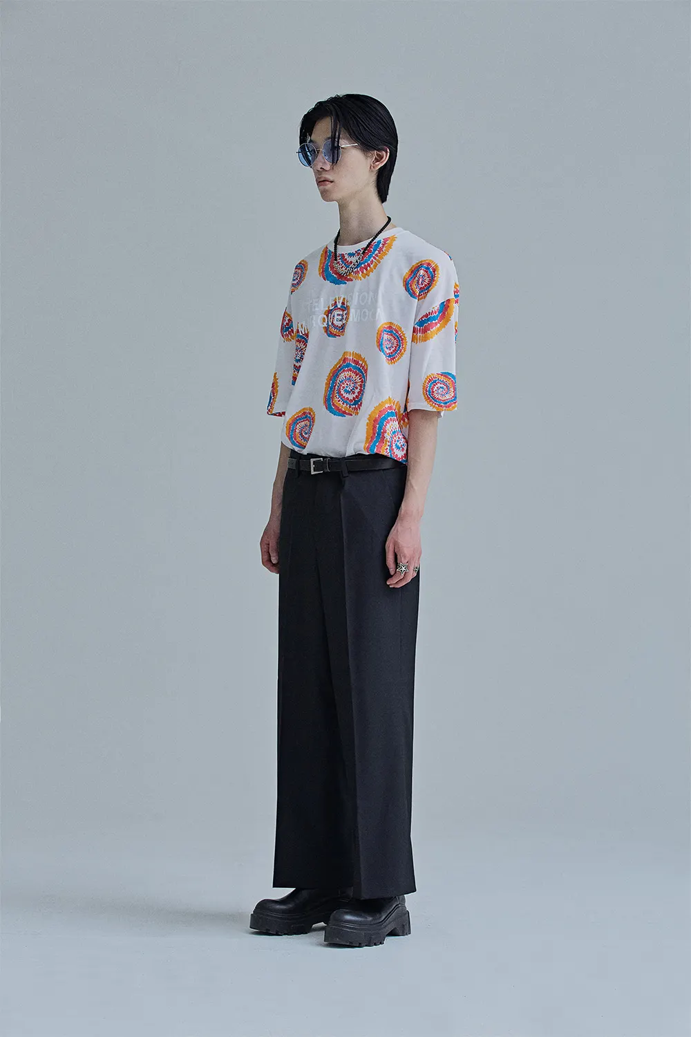 Description Picture 6 of itemMen's Trousers Spring And Autumn New Solid Color Simple Fashion High Waist Large Size Loose Trousers