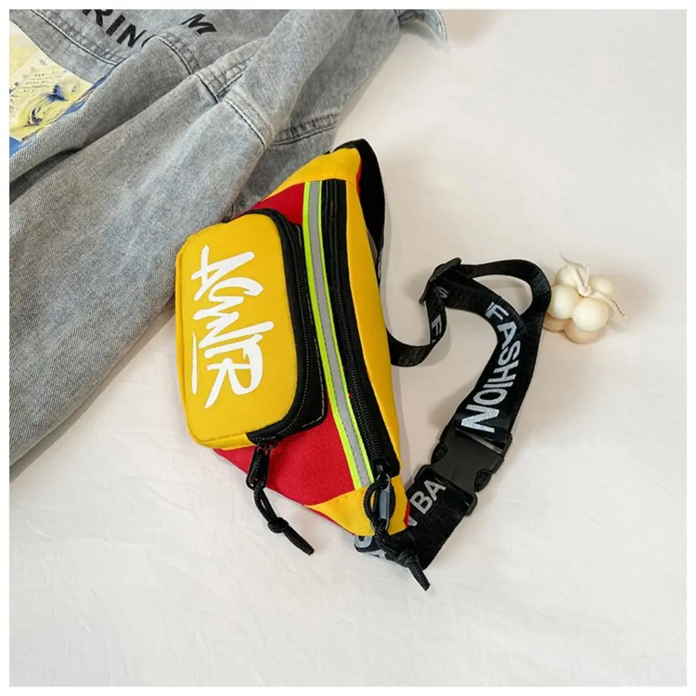 New Baby Mini Waist Bags Oxford Cute Letter Girls Boys Banana Bag Fashion Fanny Pack Kids Shoulder Crossbody Chest Belt Bags - 5