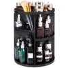 KUUJOJO 360 Spinning Makeup Organizer, Lazy Susan Rack Cosmetic Carousel Storage Shelf, Great for Countertop and Bathroom, Clear 6