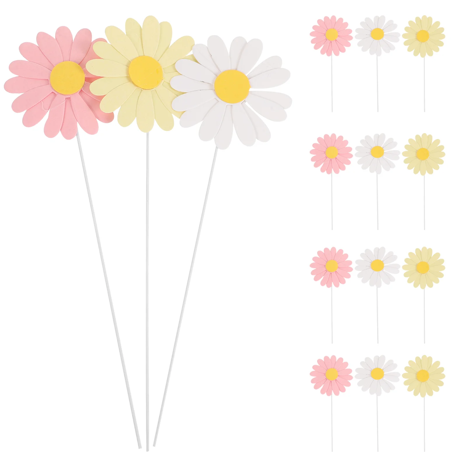 

Daisy Cupcake Toppers Cake Pick Flower Cake Topper Daisy Flower Cake Picks Birthday Cake Picks Daisy Flower Cake Toppers