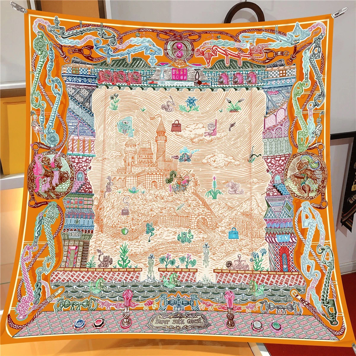 LARGE SQUARE SCARF SALVADOR SUMMER
