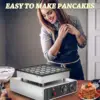 25Pcs Mini Dutch Pancake Maker, 950W Electric Non-stick Muffin Maker Machine, Poffertje Maker Dorayaki Pancake Maker 6