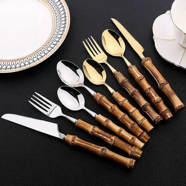 Bamboo Cutlery Set 4