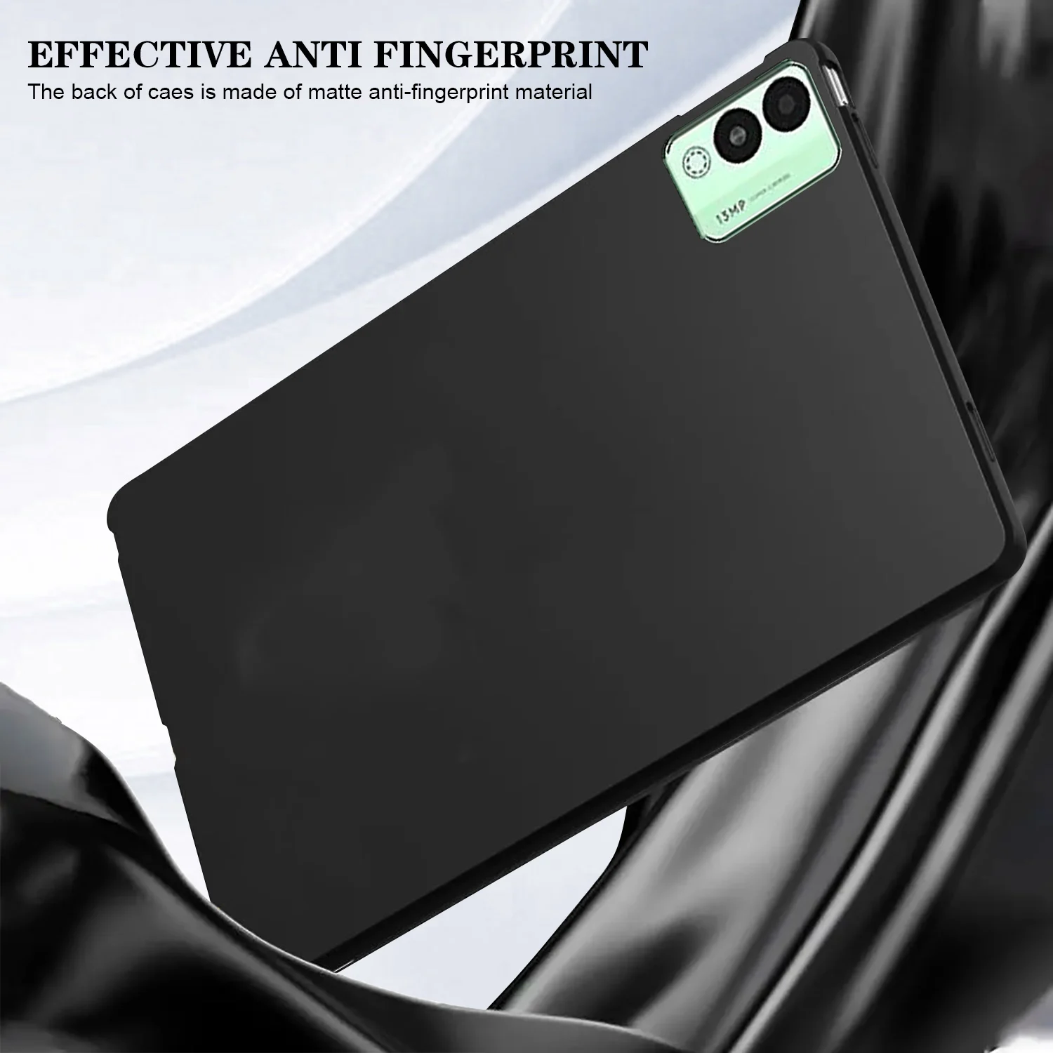 Durable 11-13 inch Black Silicone Tablet Case with TPU Back Cover