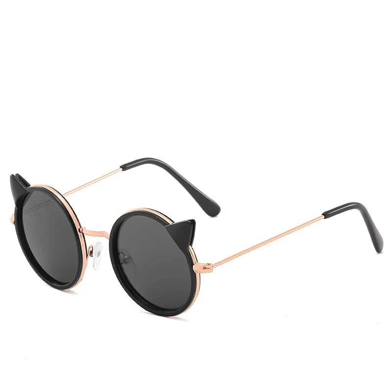 

New Sunglasses for Children Cartoon Cat Child Sunglasses Summer Sunshade Baby Dark Glasses Metal Framework Party Travel For Use