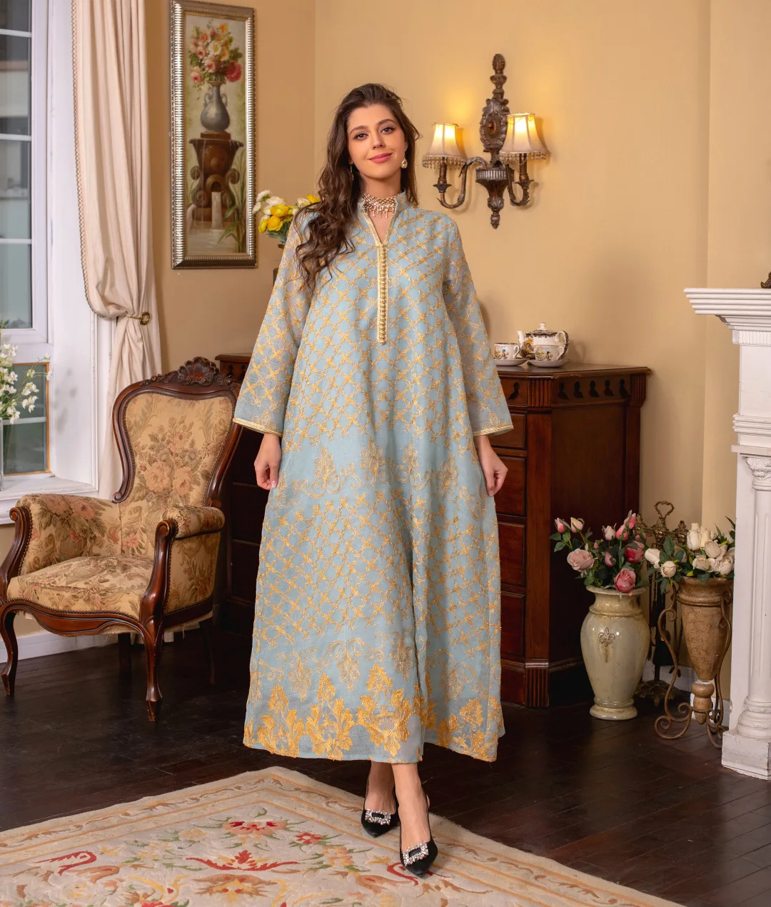 Arab Morocco Muslim Abaya Dress Kaftan Saudi Abayas for Women Dubai Party Islamic Dresses Turkey Jalabiya Robe Longue Musulmane