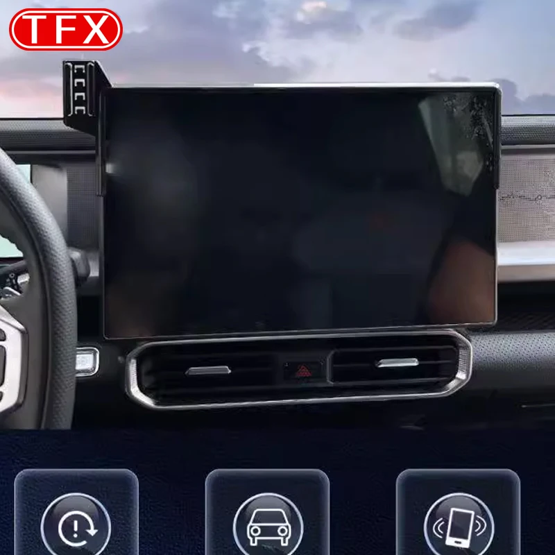 Car Mobile Phone Holder Central Control Display Screen Mount Gravity Bracket Stand Accessories for Chery Jetour T2 phone holder mobile phone holder gps holder gps suction cup mount car suction cup bracket