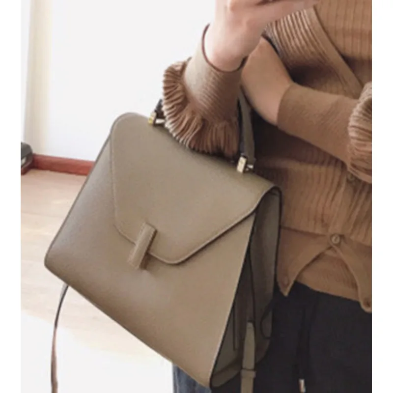 Portable Shoulder Bag Cowhide Handbags for Women High-quality Messenger Versatile Luxury Crossbody  Multicolored Female Casual
