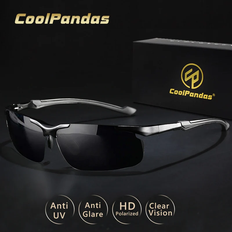 2022 Top Brand Aluminum Polarized Photochromic Sunglasses For Men Rimless  Day Night Driving Sun Glasses Anti-Glare Oculos de sol