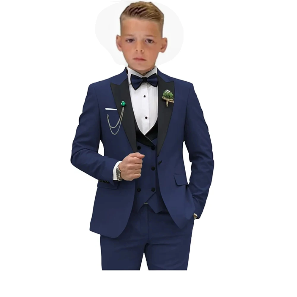 Boys Dress Shirt LUCCI Men's White Slim Fit Formal Tuxedo Suit W
