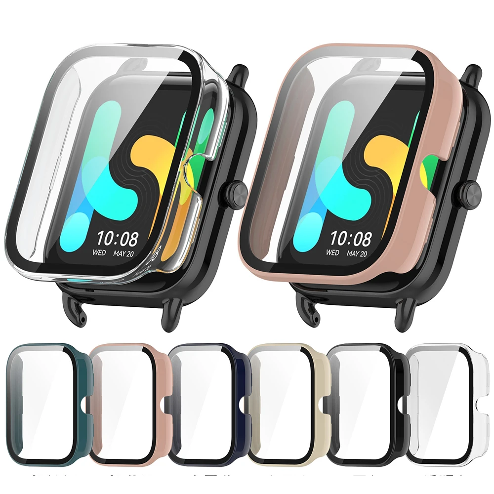 Durable One-Piece Watch Case with Tempered Glass Screen Protector