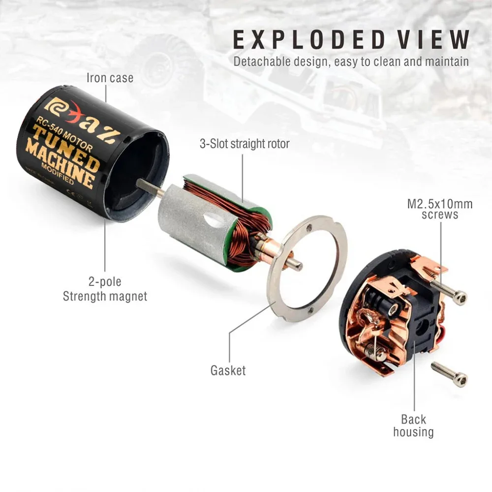RC 540 13T-80T Motor, Yüksek Performanslı Araba Motoru