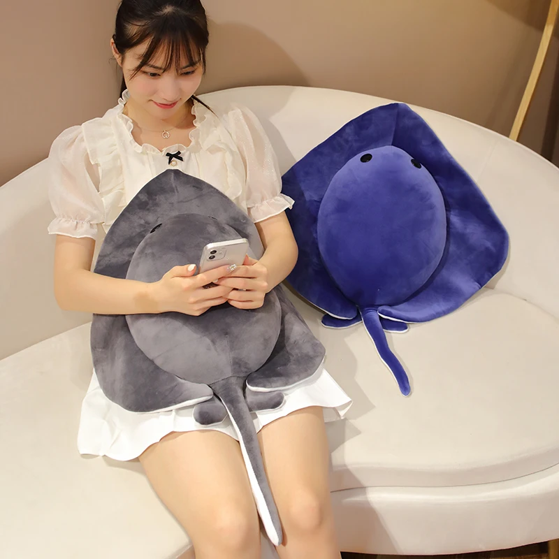 

Sea Animal Cute Smile Ray Stuffed Toy Stuffed Toy Children Toy Pacify Doll Sofa Pillow Cushion Home Decoration Gift