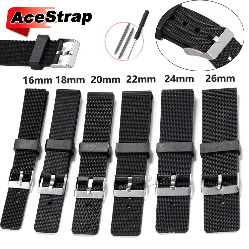 Versatile Waterproof Silicone Watch Strap Bracelet