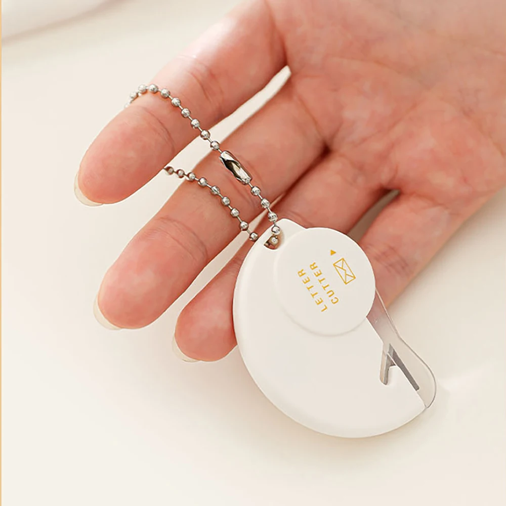 일본산 미니 샤프트리스 레터 오프너, 안전하고 손에 편한 휴대용 언박싱 나이프, 그레인 오프너, 배지 전용