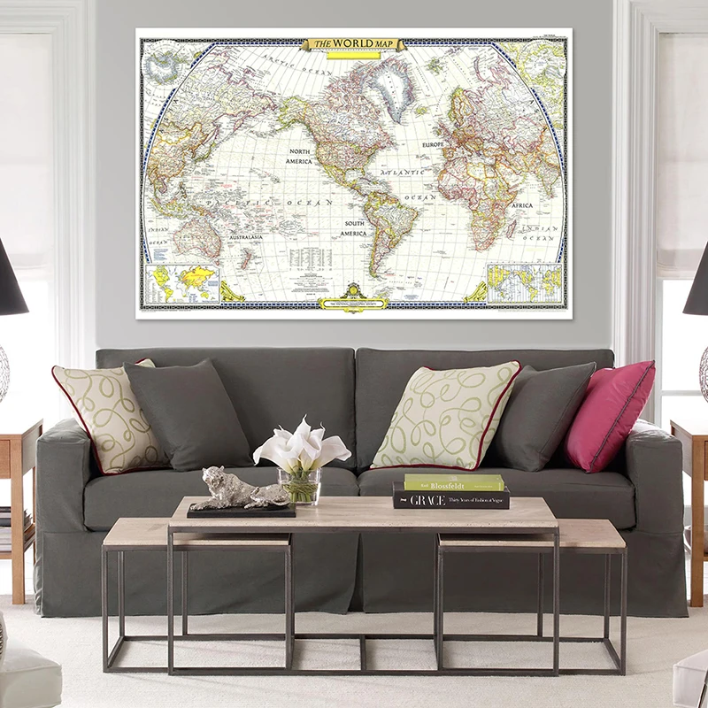 Рисунок 4 - Карта мира в стиле ретро 1951