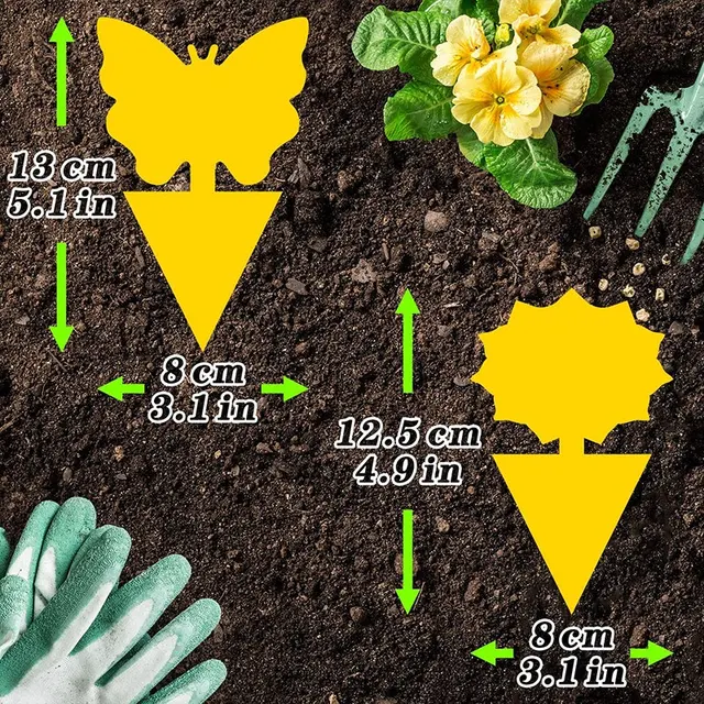 Kétoldalas Alakú Hadseregféreg Tábla Csapda Sárga Deszka Rovar Deszkás Kártevő - Image 3