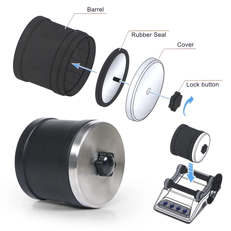 jewelry polisher electric polisher DIY Electric Rock Tumbler Toy Rough Gemstones Polishing Grits Adult Kids Polishing Machine Rock Tumbler Kit 110/220V