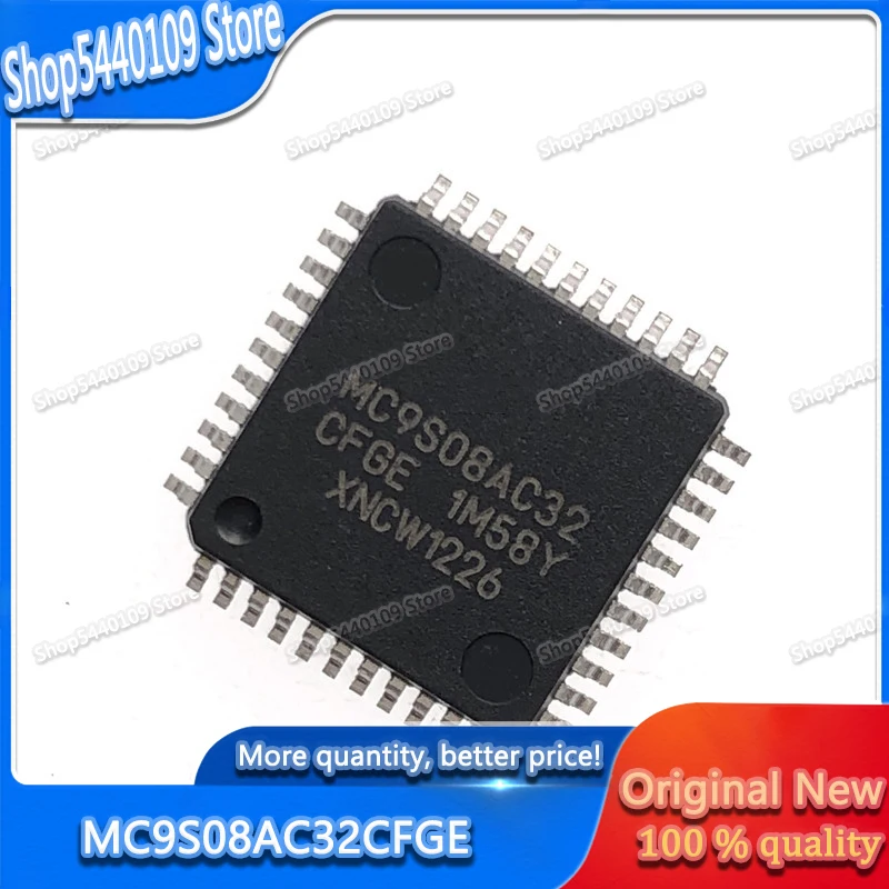 새로운 8 비트 임베디드 QFP 44 MC9S08AC32CFG QFP44 MC9S08AC32 MC9S08 9S08AC32CFGE ...
