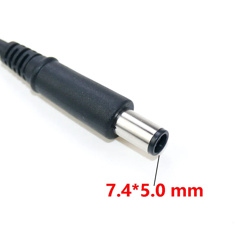 1ks 7.4*5.0mm stejnosměrný energie nabíječka kabel zátka konektor kolo huba s jehla adaptér pro rokle notebook zátka šňůra