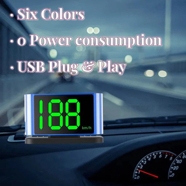 Compteur de vitesse GPS numérique pour voiture facile à utiliser